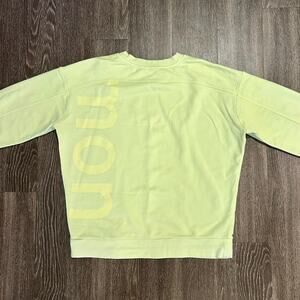 Lululemon Perfectly Oversized Crew Logo Sweatshirt Crispin Green Size 6